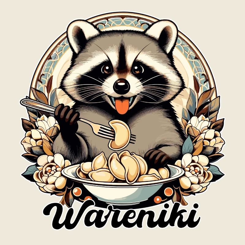 Wareniki Waschbär süß Geschenk