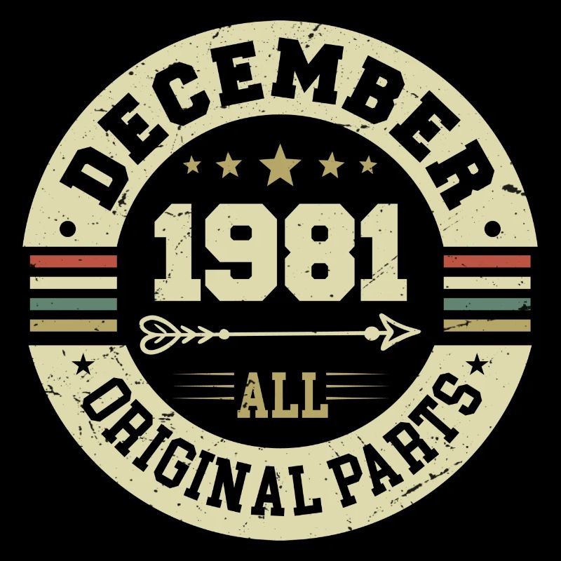 Légendes Anniversaire Décembre 1981 Naissance Cadeau