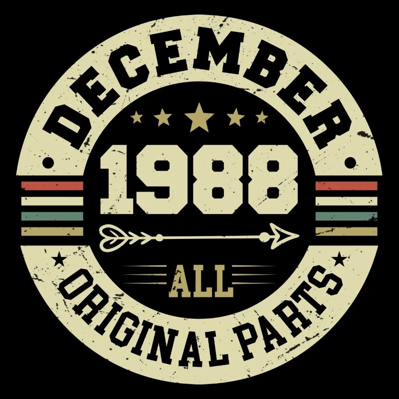 Légendes Anniversaire Décembre 1988 Naissance Cadeau