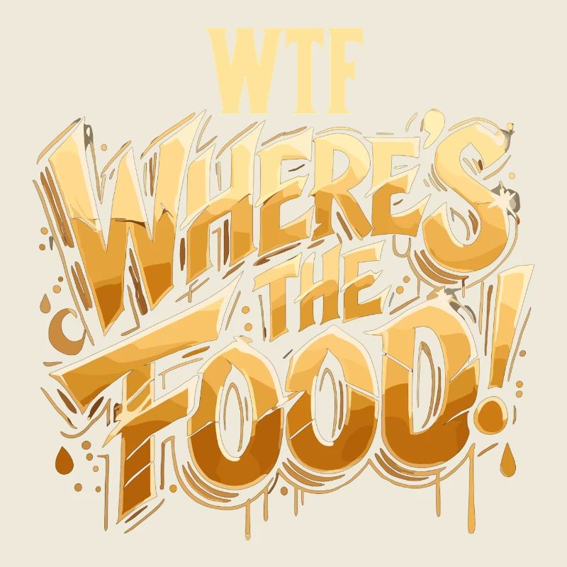 WTF Wo ist das Essen! witzig Gourmand Geschenk
