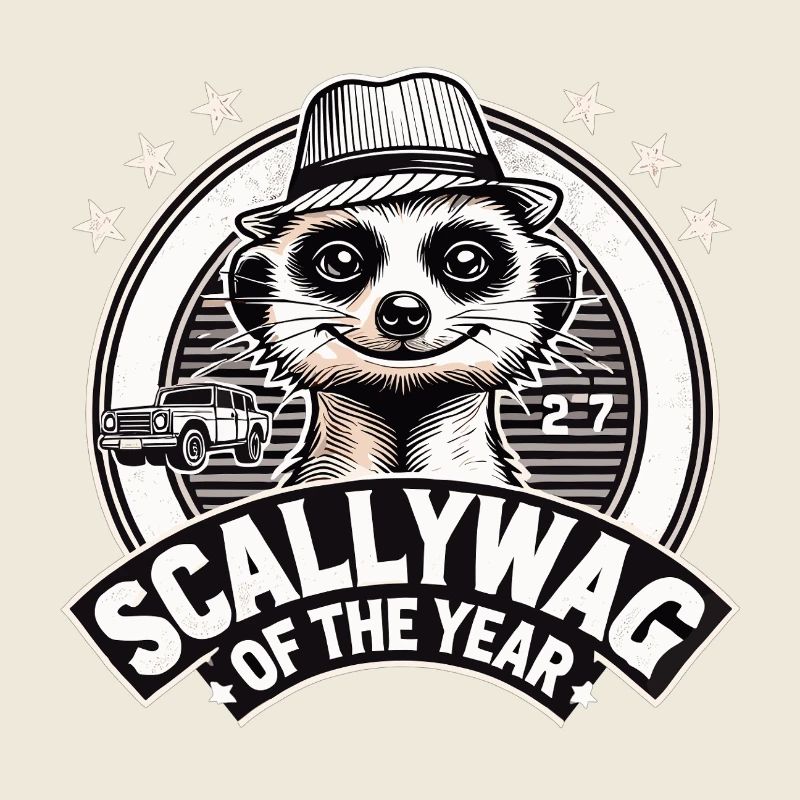 Scallywag de l’année Suricate Cadeau drôle