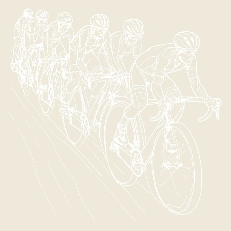 Radfahrer Line Art