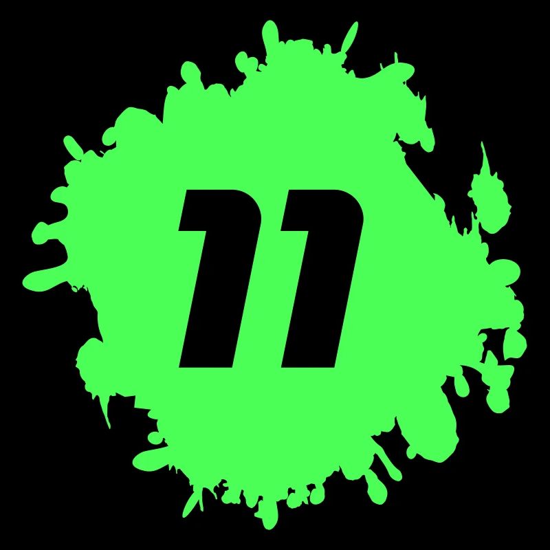 Neon Green Splash 11