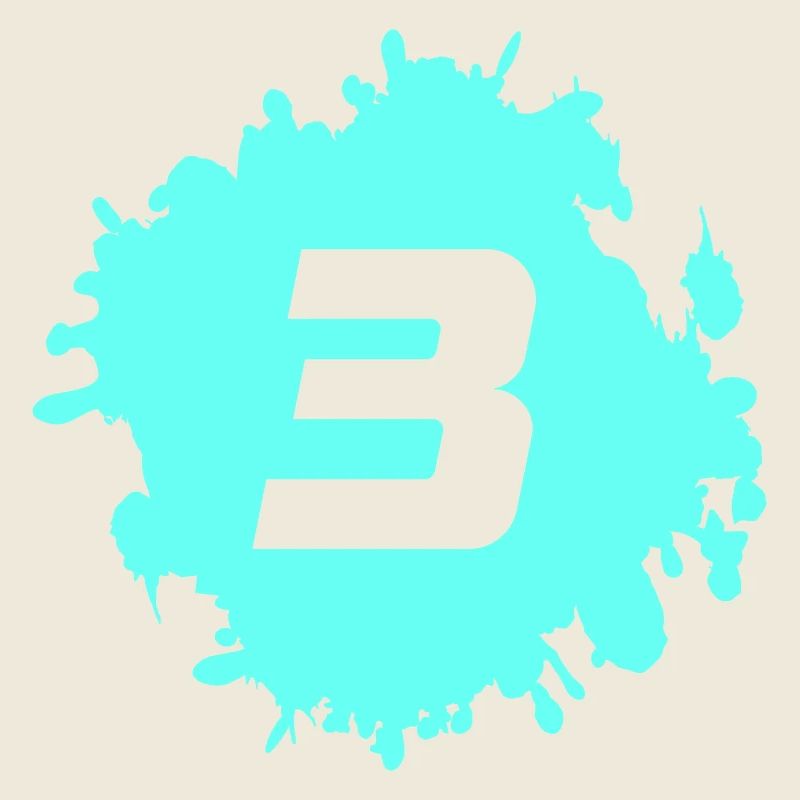 3 éclaboussures de néon de logo de couleur