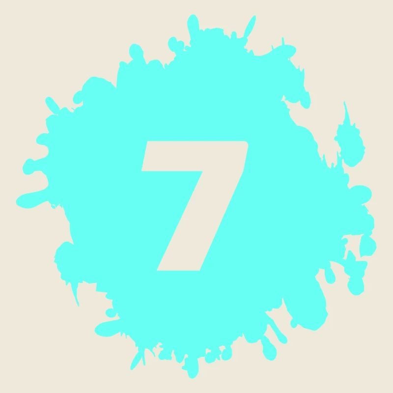 Cyan Splash Nummer 7