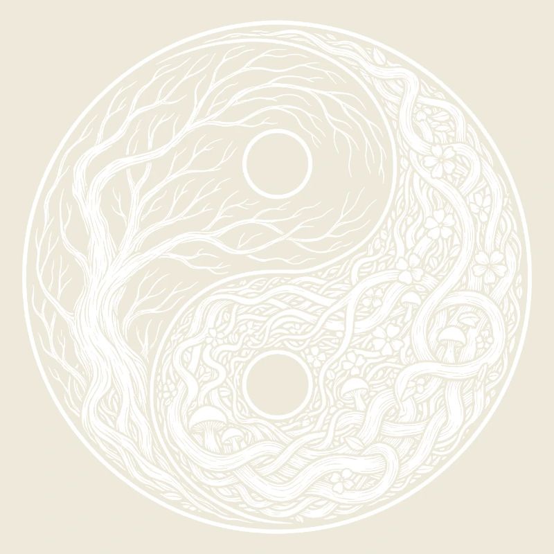 Yin Yang symbol Tree of Life Tai