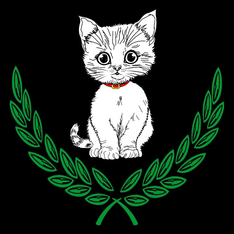 Weiß im Lorbeerkranz