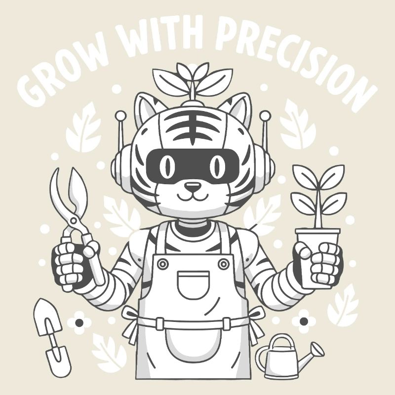 Jardinier Robot Chats Jardinier