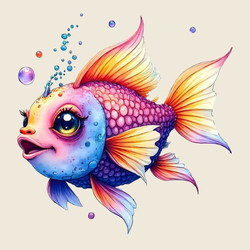 Lebendiger Regenbogenwassermann