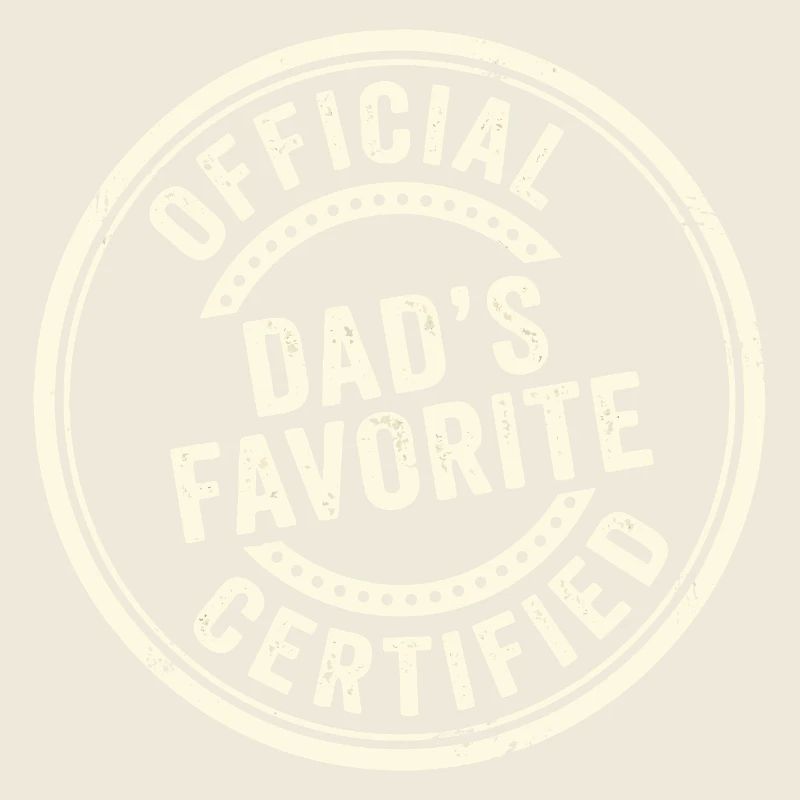 Enfant préféré Drôle officiel Papa Préféré