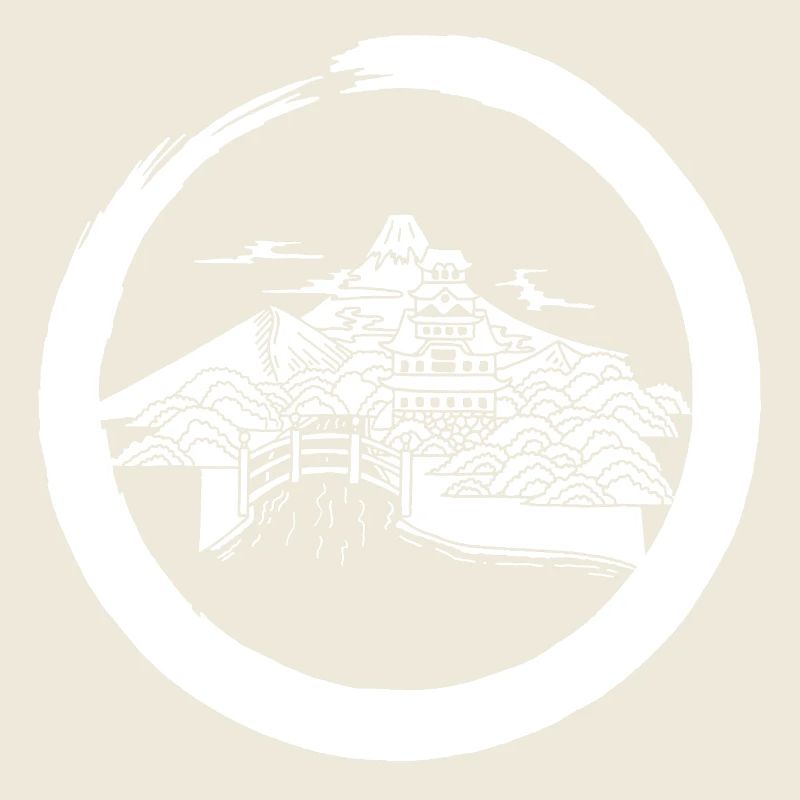 White Japanese Landscape