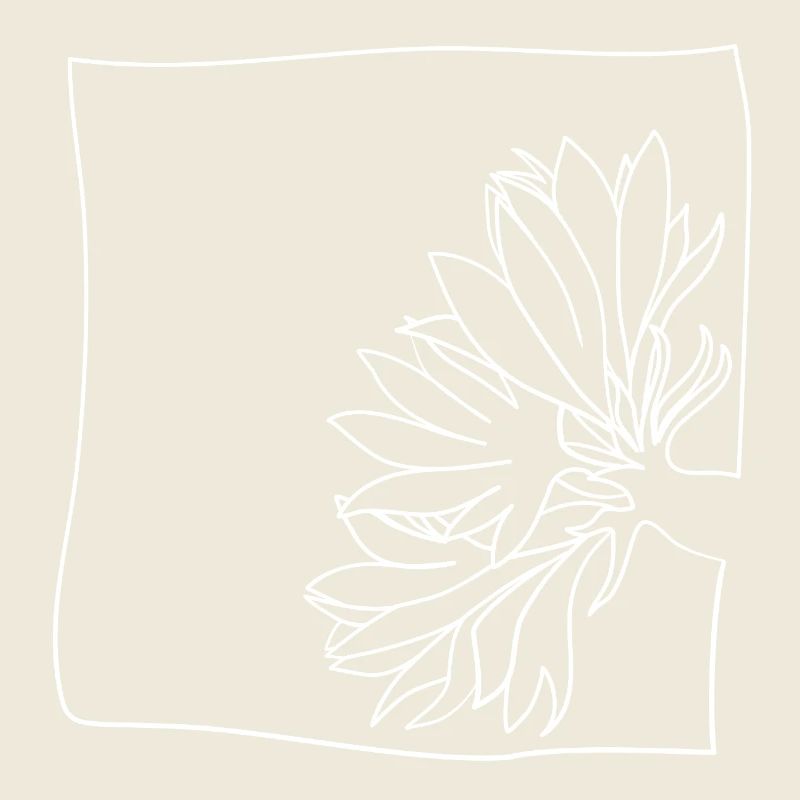 Bleuet minimaliste