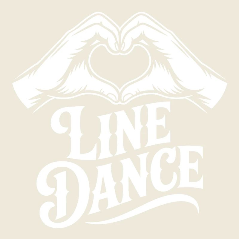 Line Dance Herz-Hand Logo