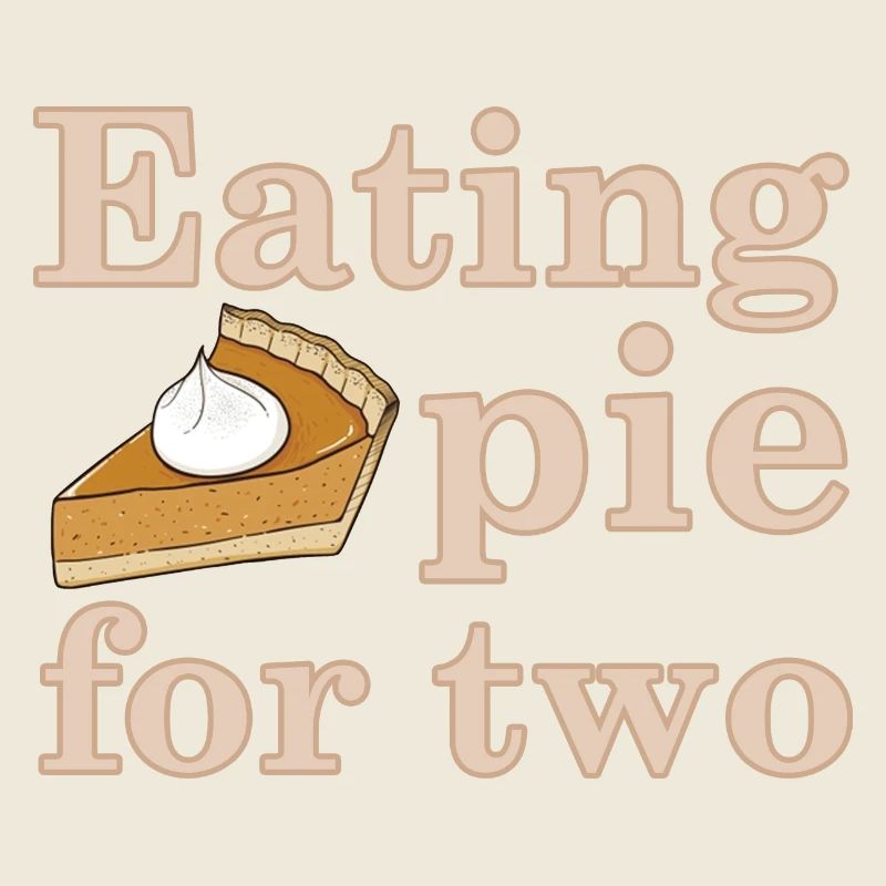 Annonce de bébé mangeant une tarte pour deux Thanksgiving