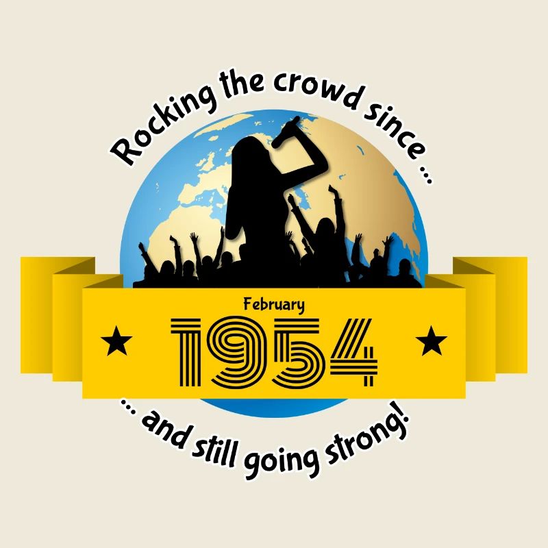 70th birthday Rocking the crowd since 02/1954