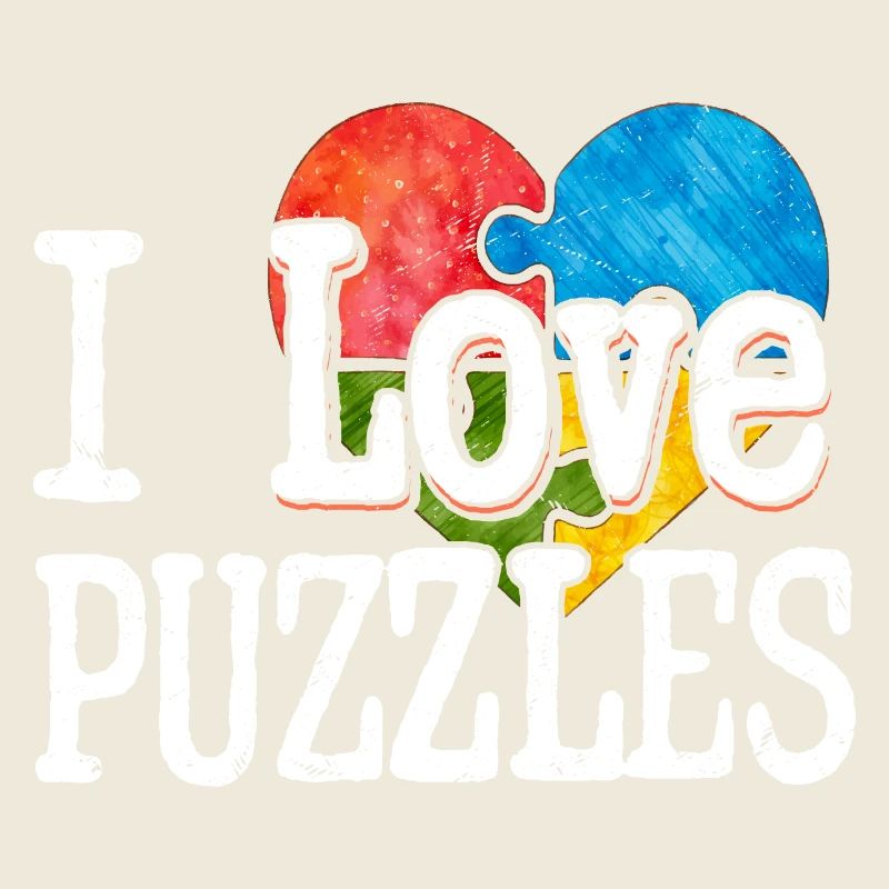 I Love Puzzles Piece Jigsaw Puzzle