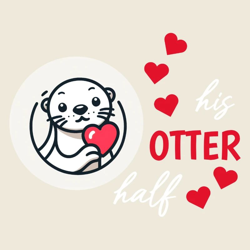 Otter half liebe geschenk