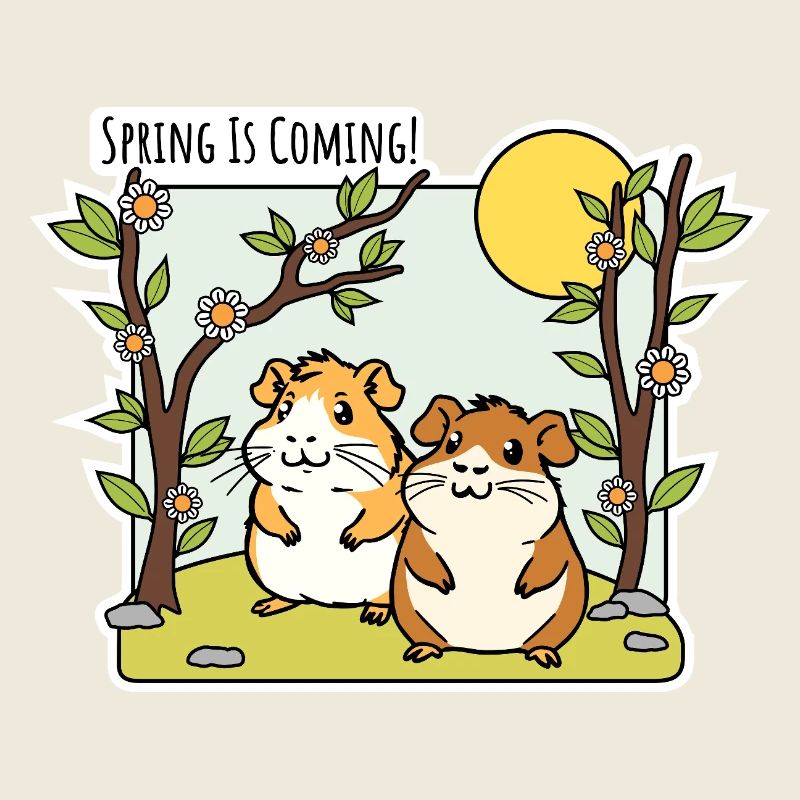 Spring is coming! The hamsters are already looking forward to it!