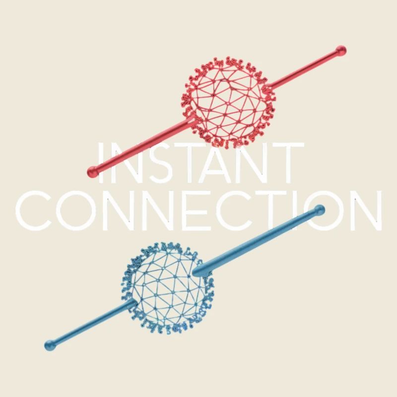 Instant Connection Geometric Art Design