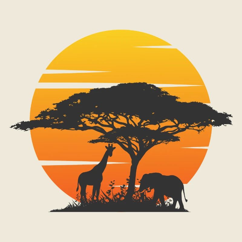 Savanne Kreisende Elefantensafari