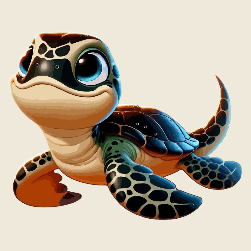 Grüne Schildkröte jung