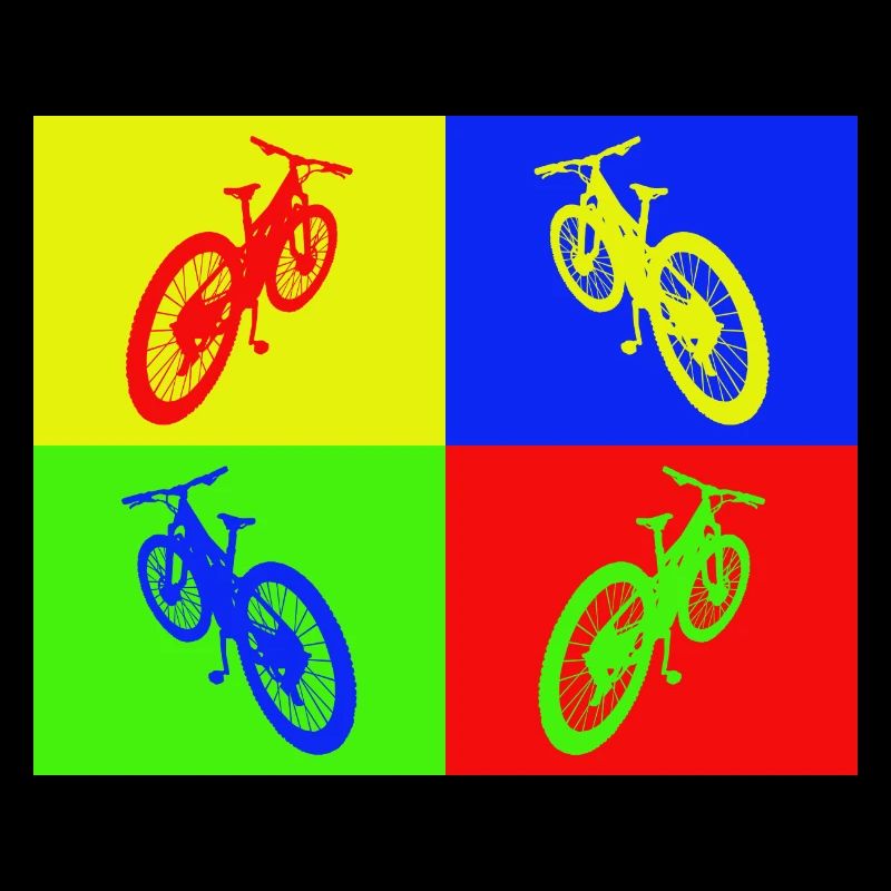 VTT Pop Art couleur