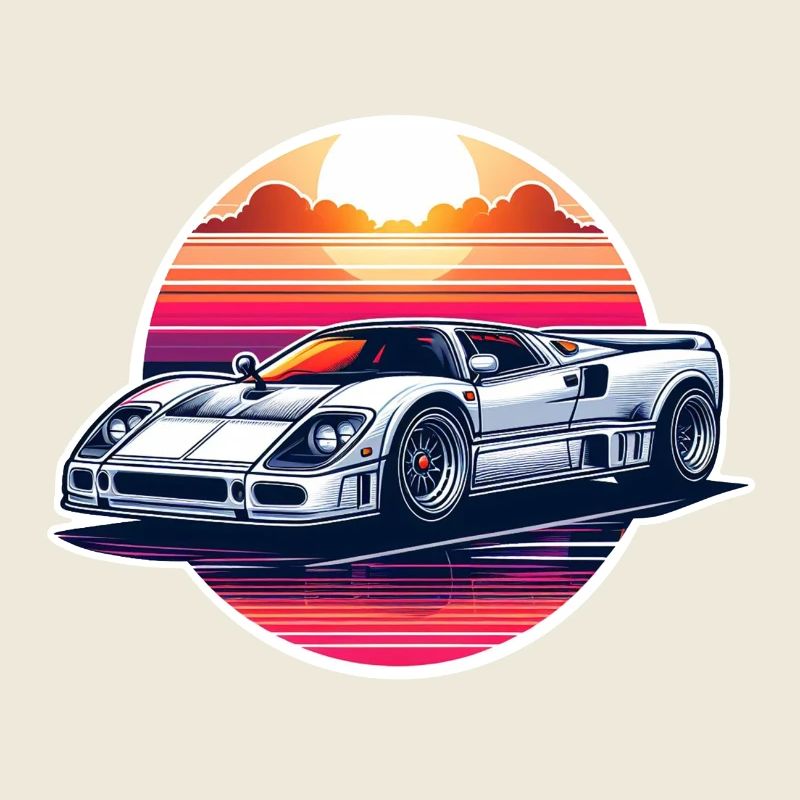 Oldtimer Sonnenuntergang