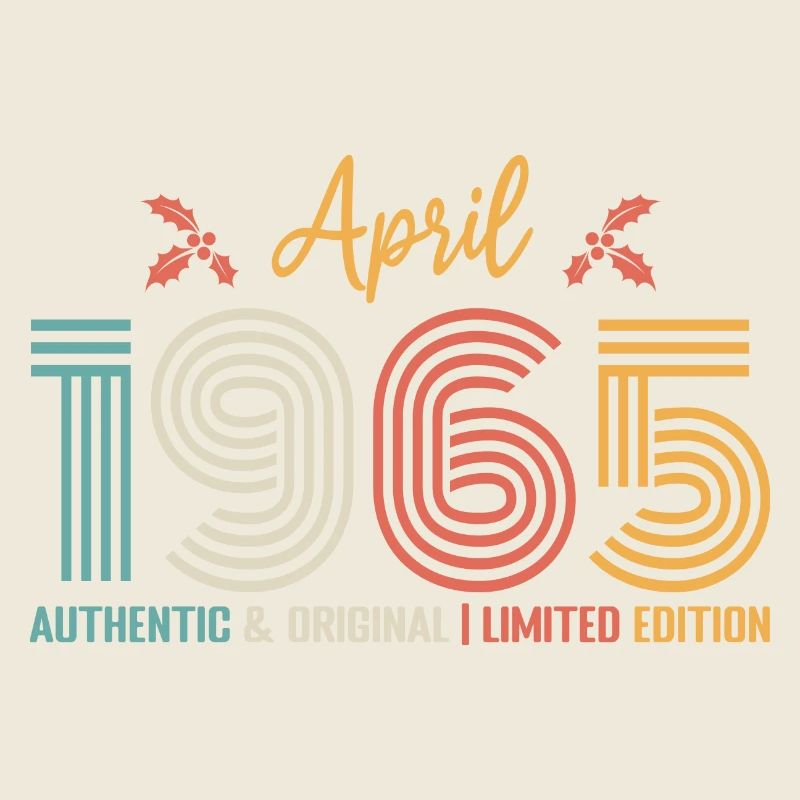 Avril 1965 anniversaire Avril 1965 rétro