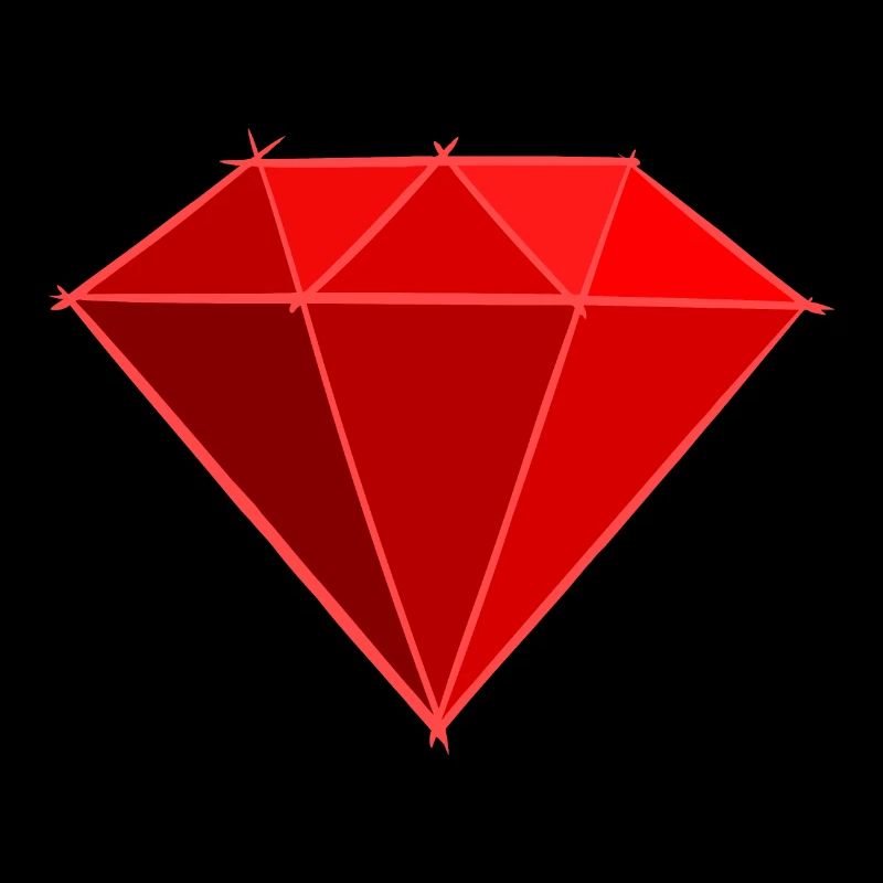 Gemstones: Ruby Drawing / Symbol. Jewel.