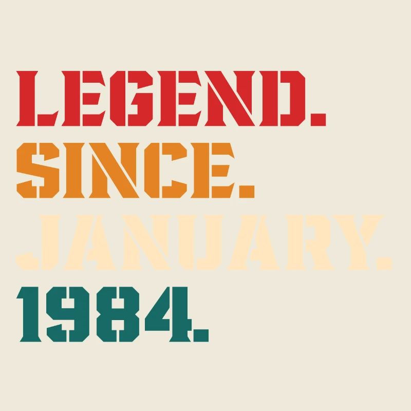 Legende seit Januar 1984