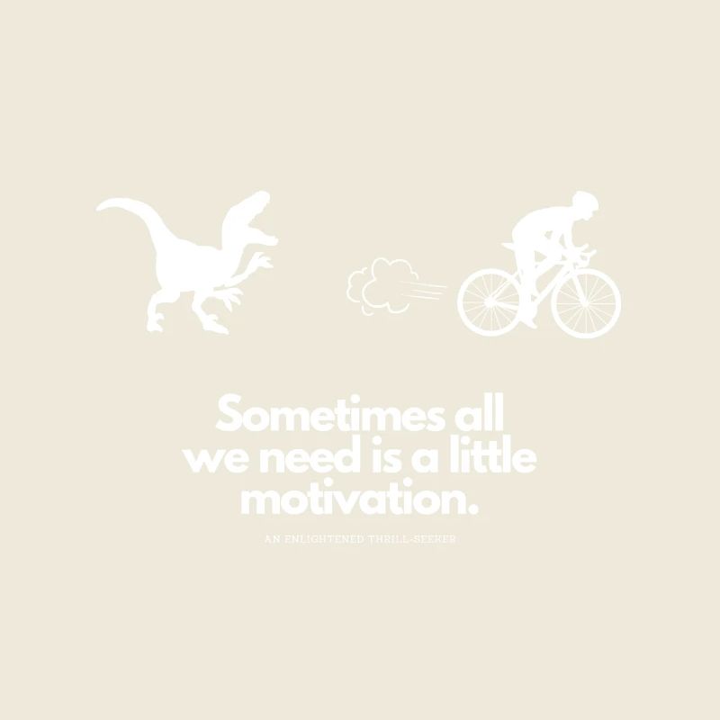Extra Motivation for Cyclists T-Rex