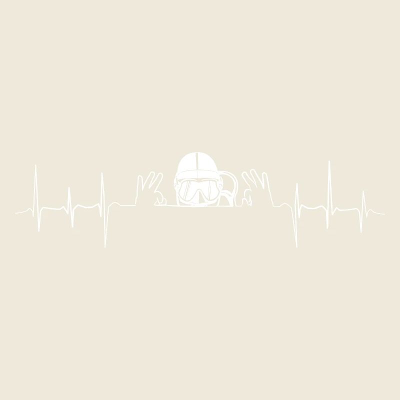 Heartbeat Diving Gift OK Sign