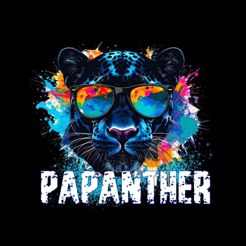 panther mit sonnenbrille, illustration,graffiti