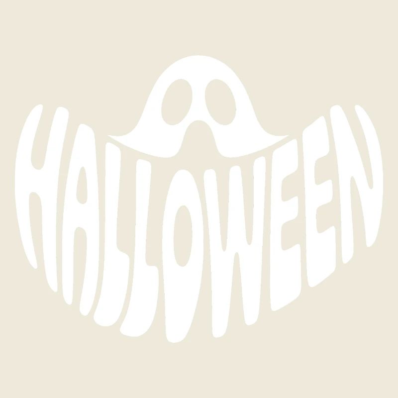 Ghost - Logo d’Halloween cool
