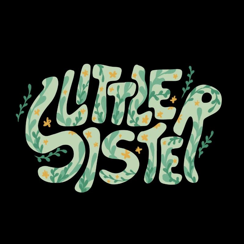 Süßer Spruch "Little Sister" kleine Schwester