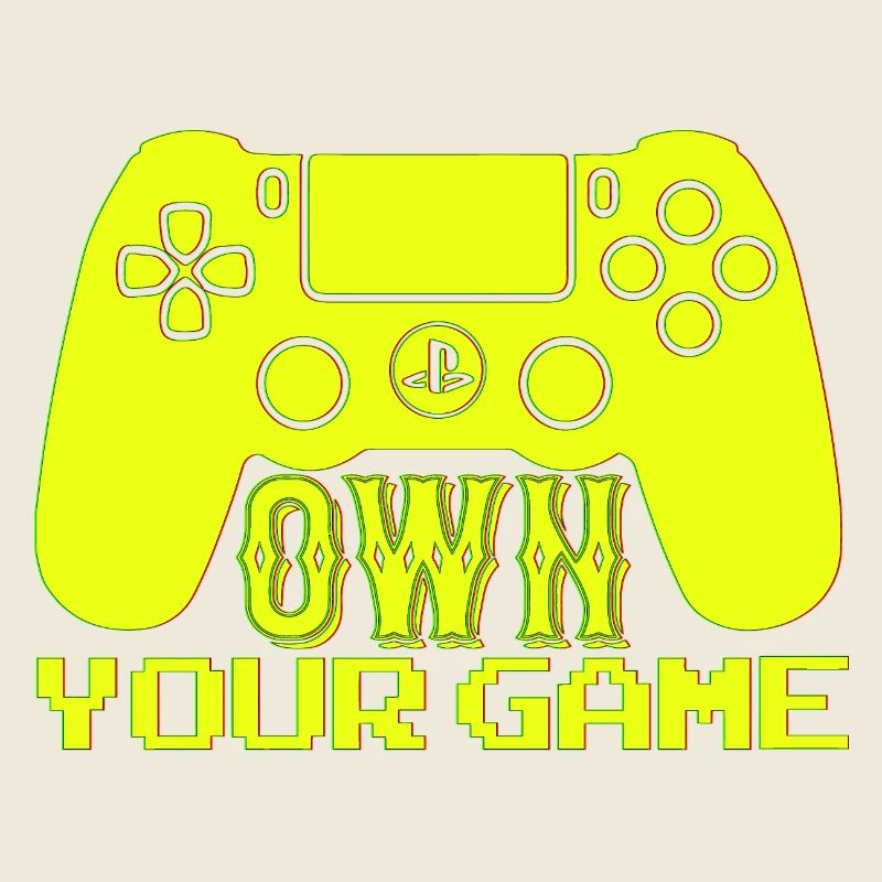 Gamer Game Play Online Computer Gaming Arcade Neon