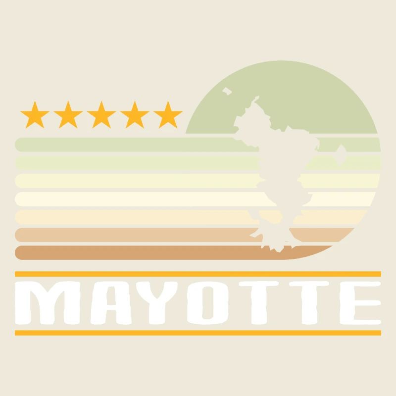 gift idea graphic design map of Mayotte 976
