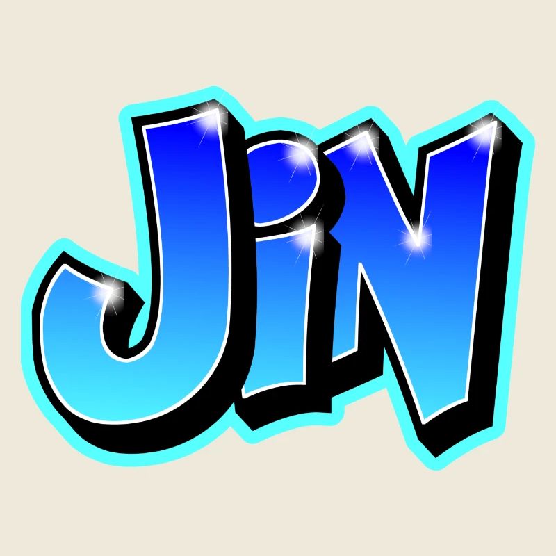 "JIN" graffiti imrimable on any medium