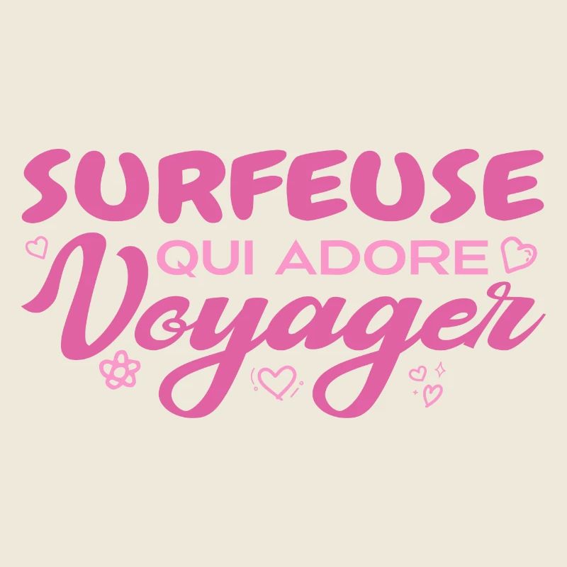 Surfeuse globe-trotteuse passionnée de voyages