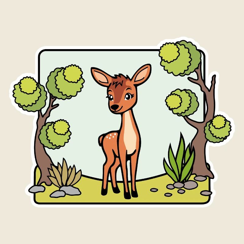 Un cerf si mignon ! Ou est-ce un cerf ?