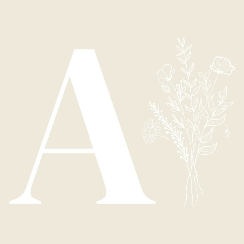 Lette a fleurs minimalistes