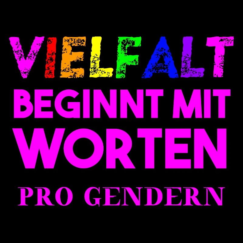 Vielfalt beginnt mit Worten Geschenkidee gendern