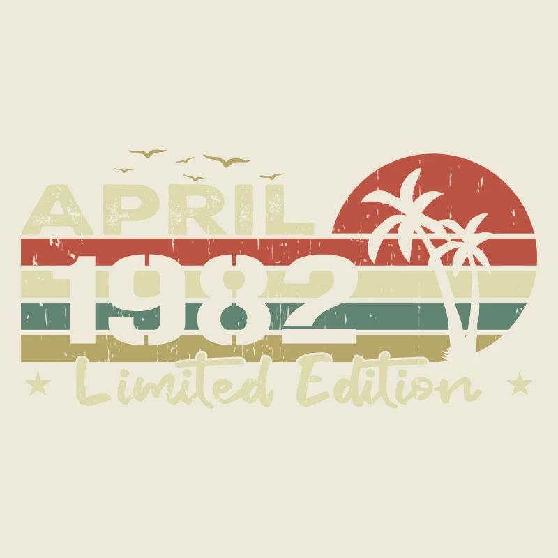 millésime de avril 42e anniversaire né 1982 vibe