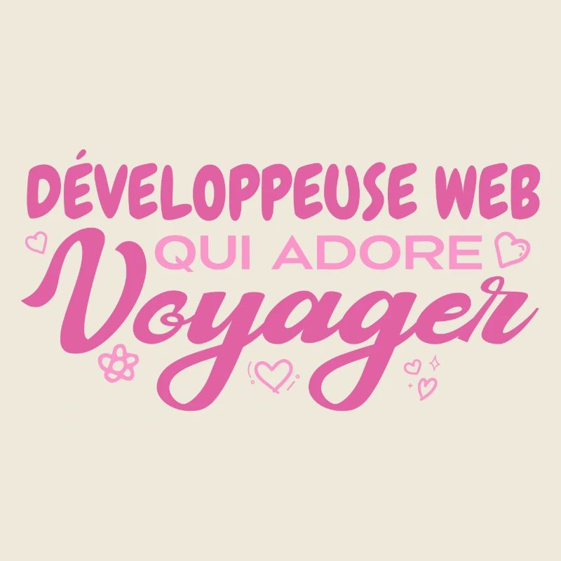 Développeuse web globe-trotteuse passionnée voyage