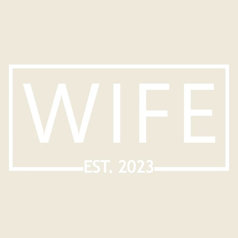 Ehefrau Est. 2023 Verlobung Brautdusche Hochzeit