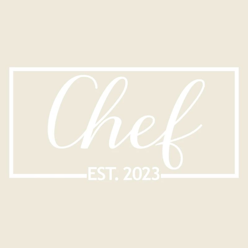 Chef Est. 2023 Chef Diplômé Étudiant en Art Culinaire