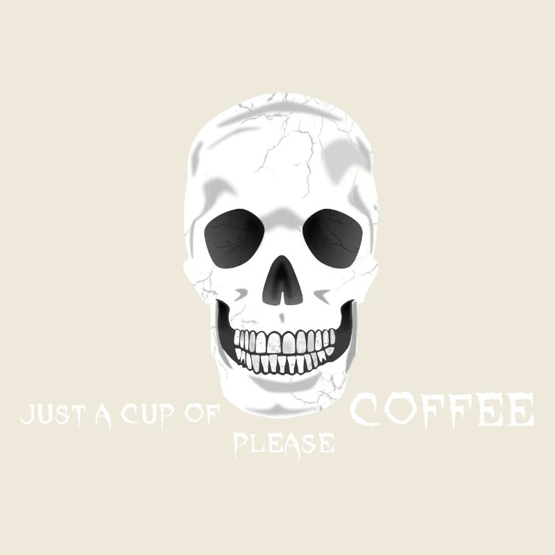 Coffee Caffeine Skull