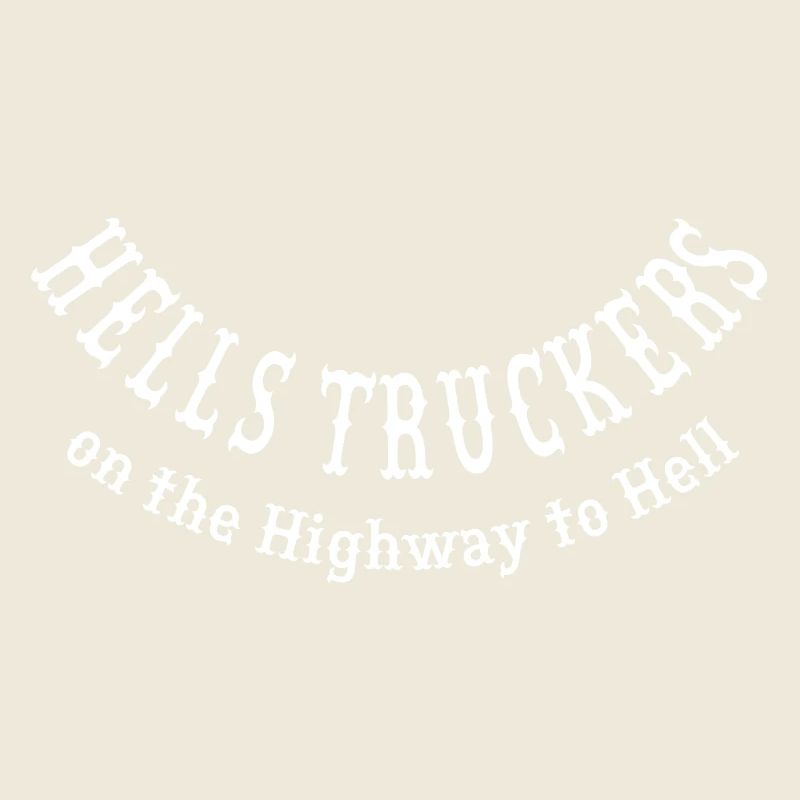 Hells Truckeres demi-rond blanc 1