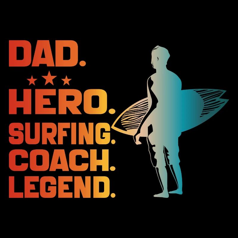 Papa Held Surf Coach Legende Lustig Surfen Papa