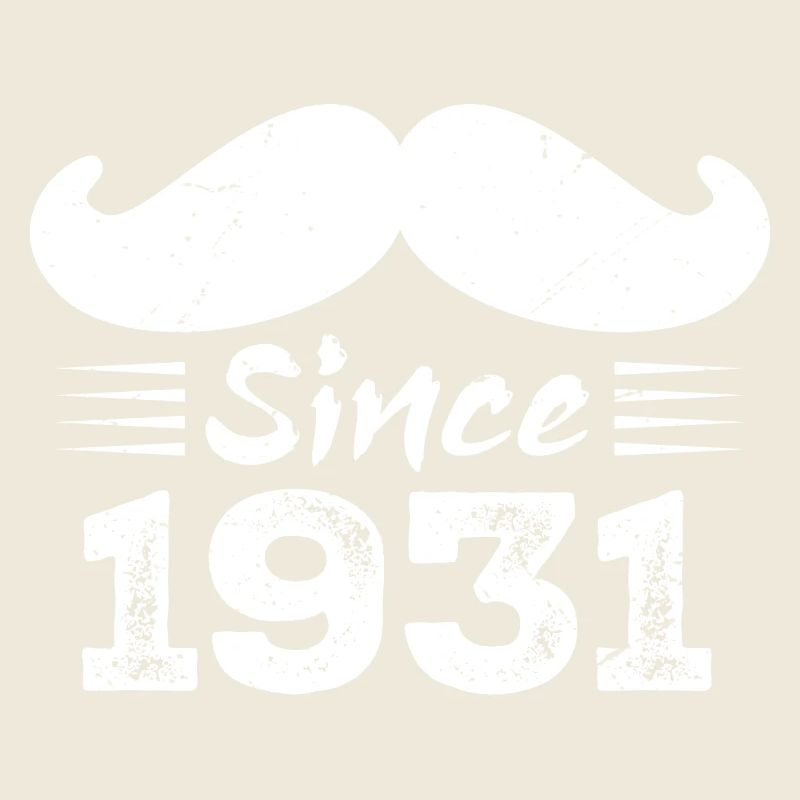 93rd Birthday Gift - Vintage 1931 Moustache